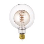 Eglo LED Globe E27 Filamento Ambra 4W 200lm - 820 Bianco Molto Caldo | Dimmerabile - Sostitutiva 25W