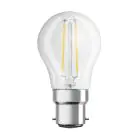 Osram Retrofit Classic LED B22d P45 Sferica Filamento Chiara 4W 470lm - 827 Bianco Molto Caldo | Sostitutiva 40W