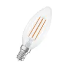 Ledvance Classic LED E14 Candela Filamento Chiara 3.8W 806lm - 827 Bianco Molto Caldo | Sostitutiva 60W