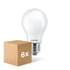 Confezione Multipack 6x Philips Corepro LED Bulbo E27 Pera Ghiaccio 8.5W 1055lm - 840 Bianco Freddo - Sostitutiva 75W